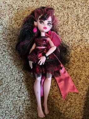 Monster High Draculaura Doll In Monster Ball Party Dress No Accessories